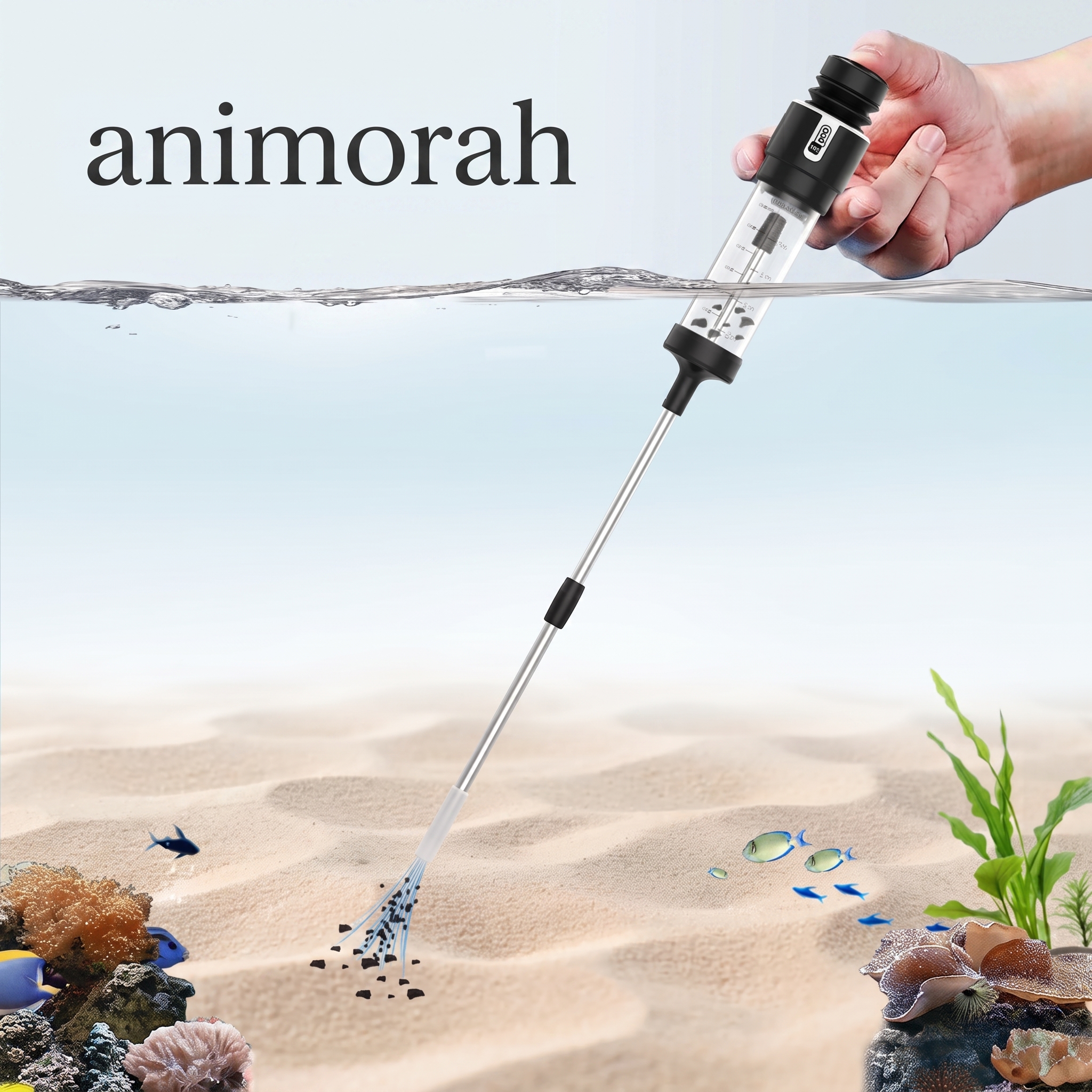 Aspirateur manuel pour gravier d’aquarium | Animorah