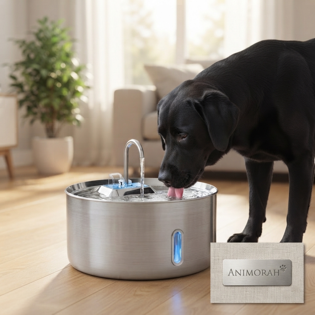 Distributeur d'eau en acier inoxydable | Animorah