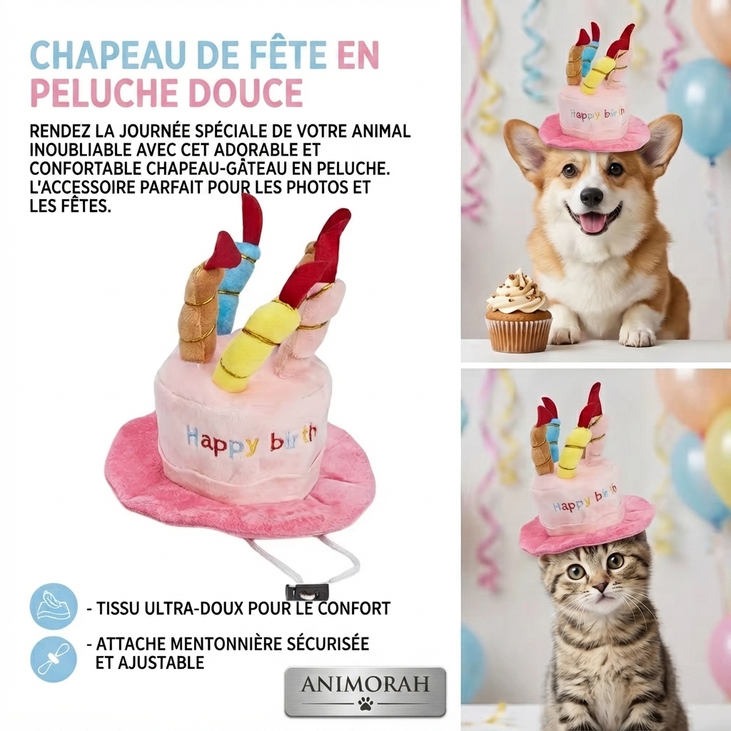 Ensemble de jouets chapeau d'anniversaire | Animorah