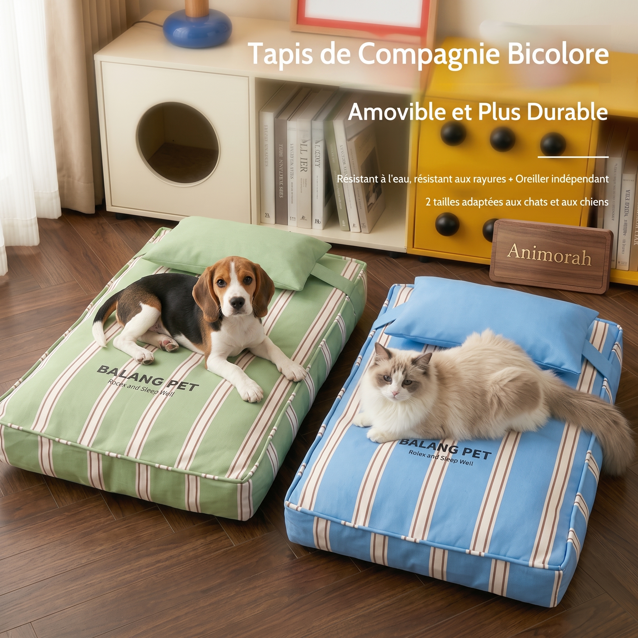 Lit Douillet pour Chien avec Oreiller – Toutes Saisons | Animorah