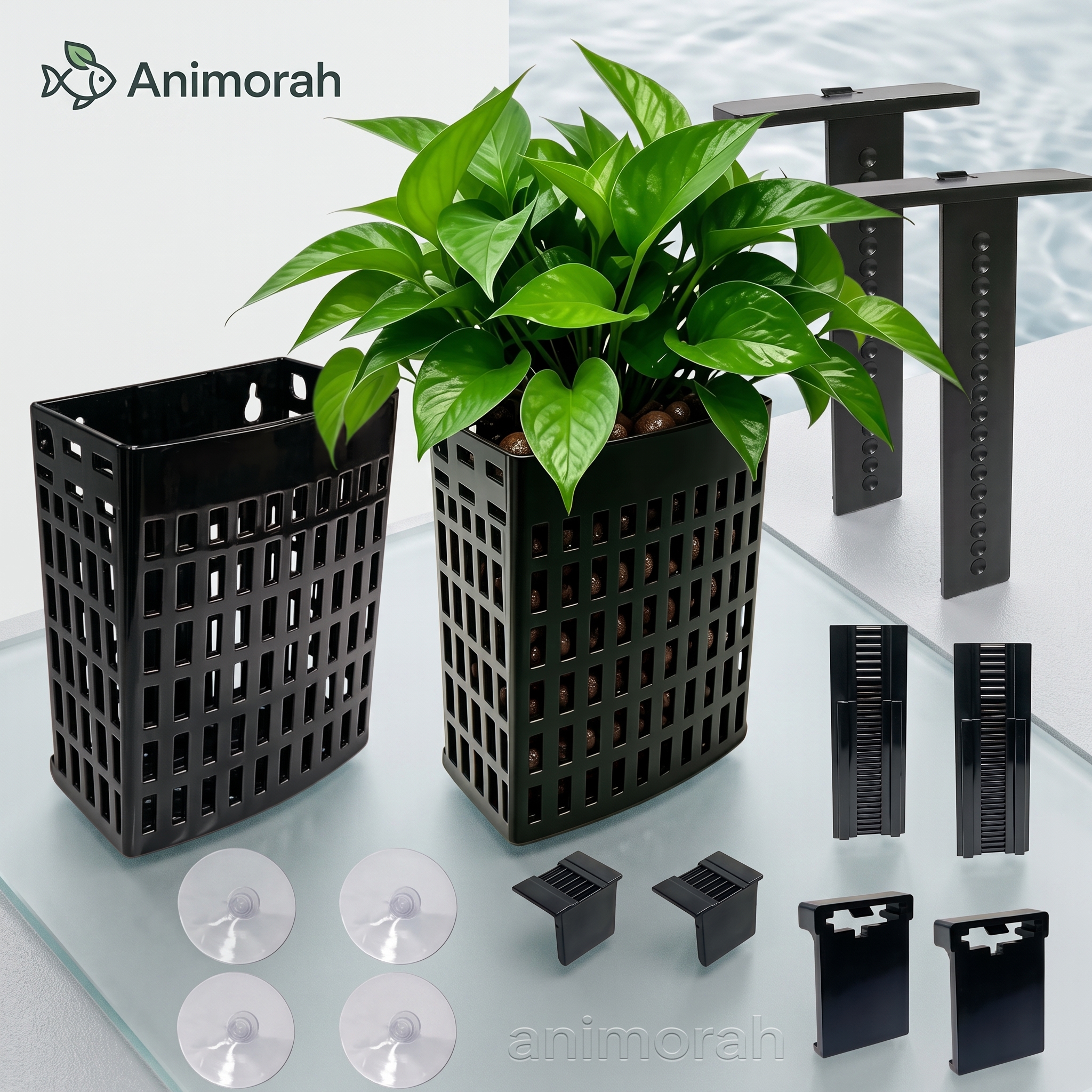 Panier réglable pour plantes d’aquarium | Animorah
