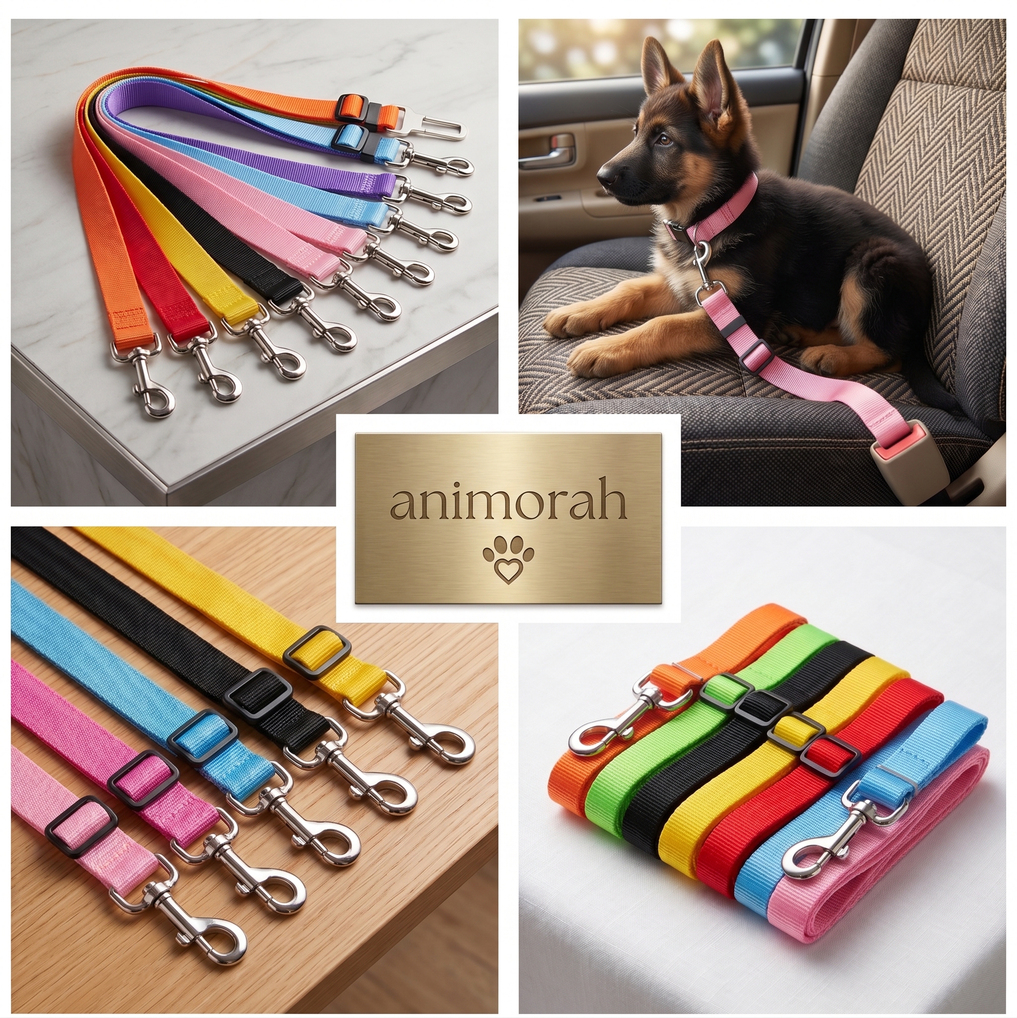 Sangle fixe en polyester pour chien | Animorah