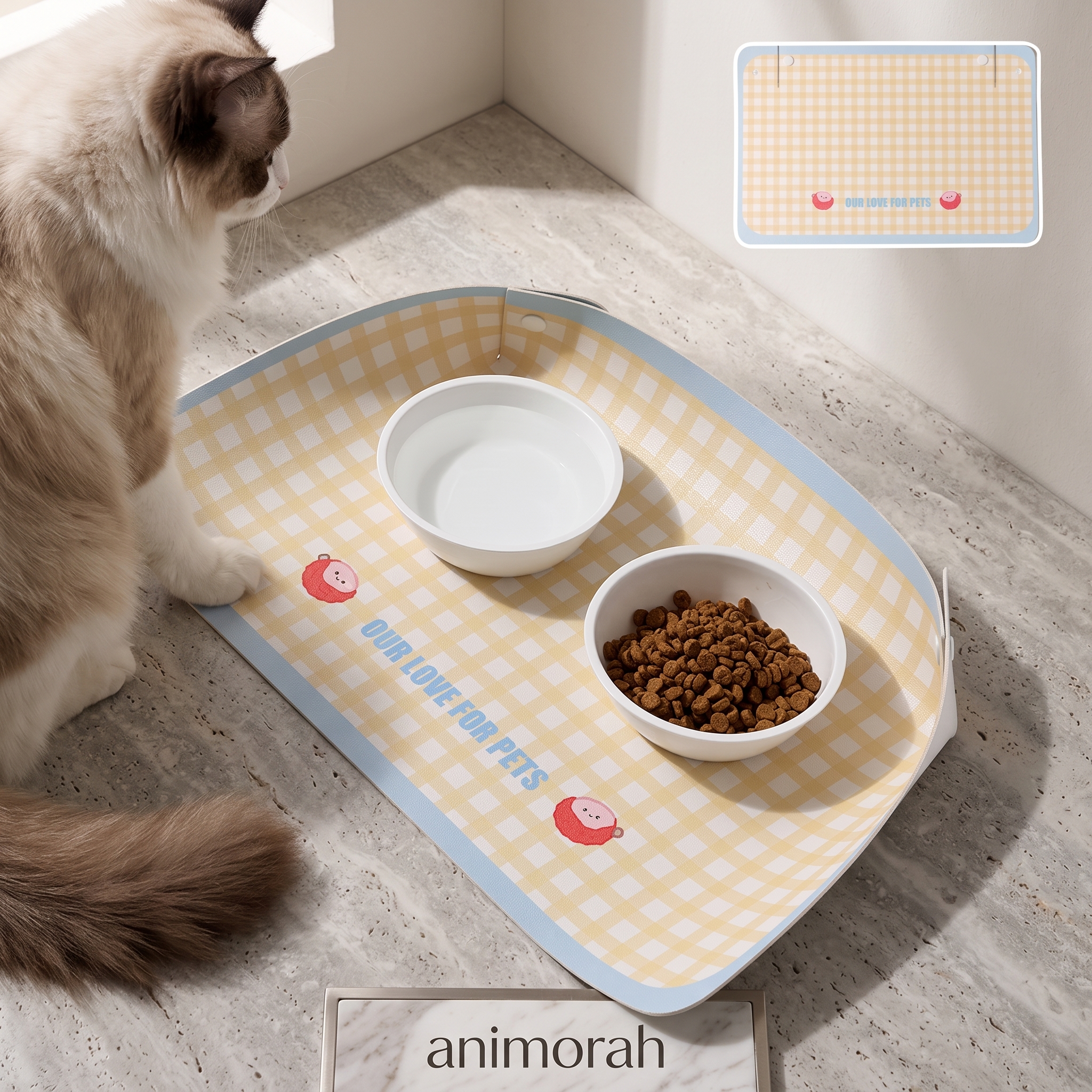 Tapis d'alimentation en PU 45x30cm | Animorah