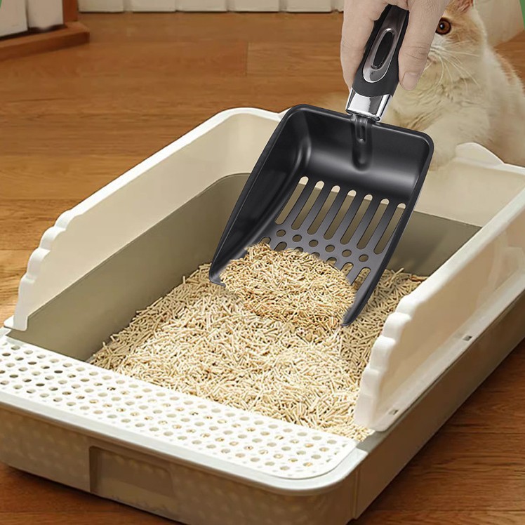 Pelle à litière pour chat en acier inoxydable | Animorah