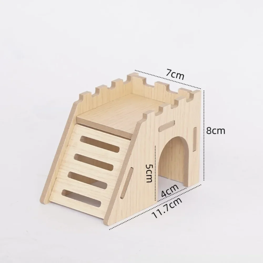 Maisonnette en Bois Naturel pour Hamster | Animorah