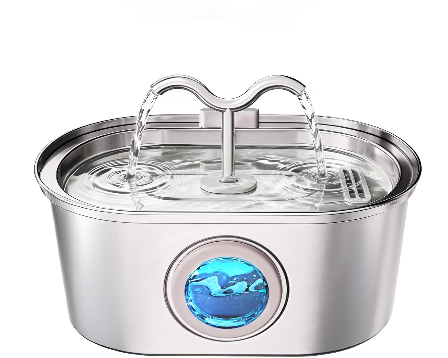 Fontaine d'eau pour chat en acier inoxydable | Animorah